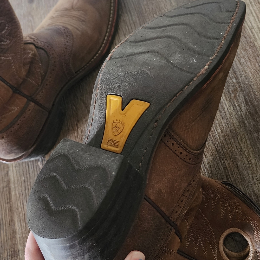 *SOLD* ARIAT Roughstock Boots Mens Leather Size 7.5D Style: 10002227 - Picture 6 of 8